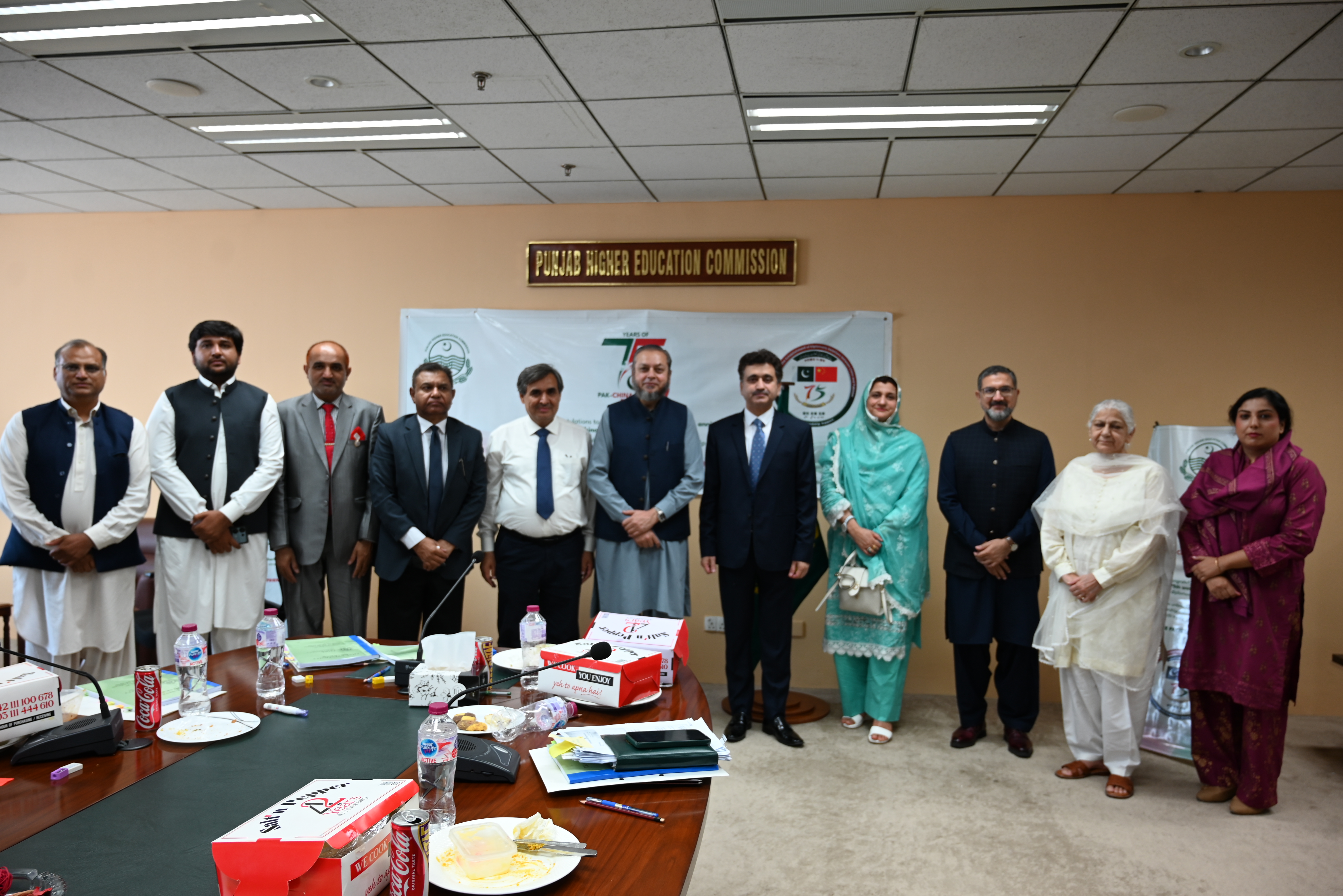 Participants gathered after the session at PHEC